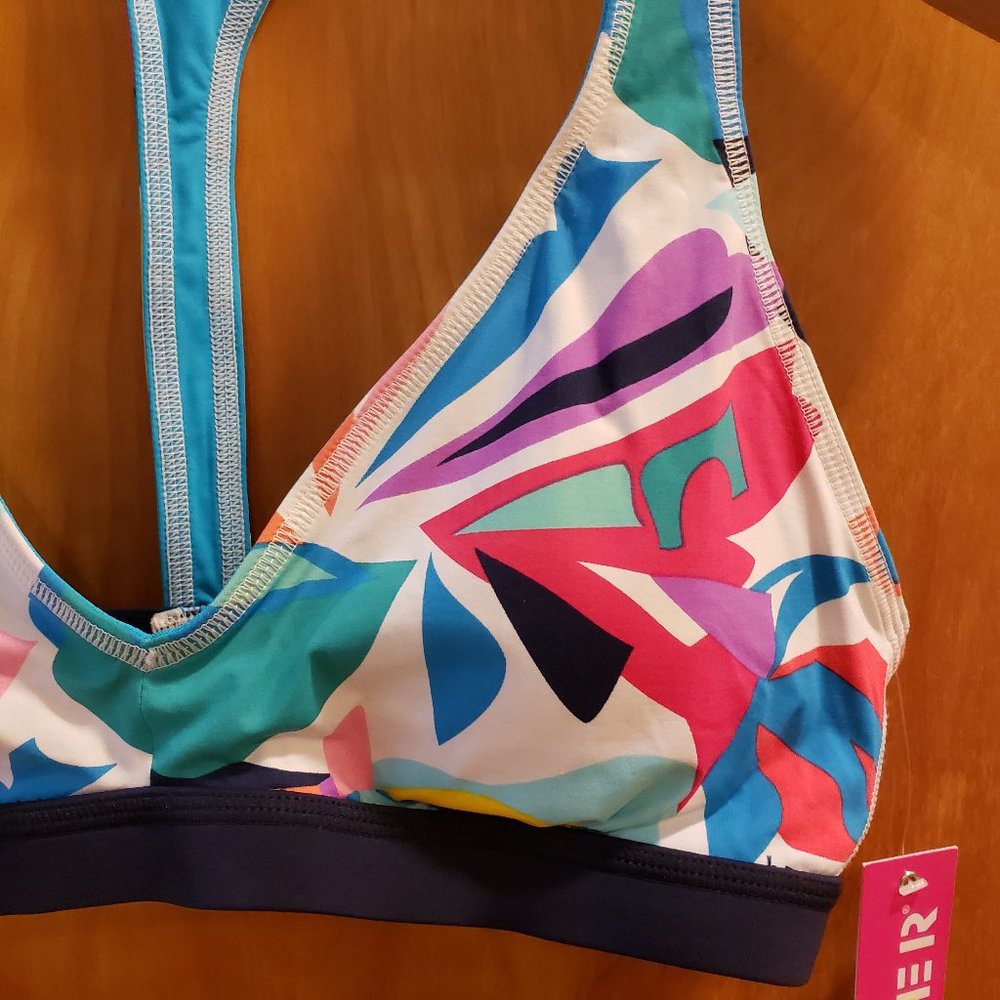 Anne Cole Locker Racerback Active Swim Top - Picture 5 of 16